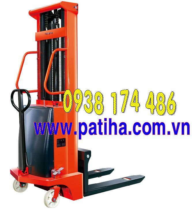 Xe nâng bán tự động 1 tấn/1000kg.